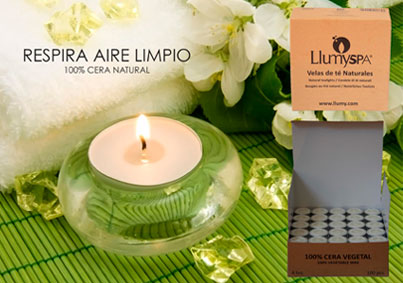 Velas de té Naturales